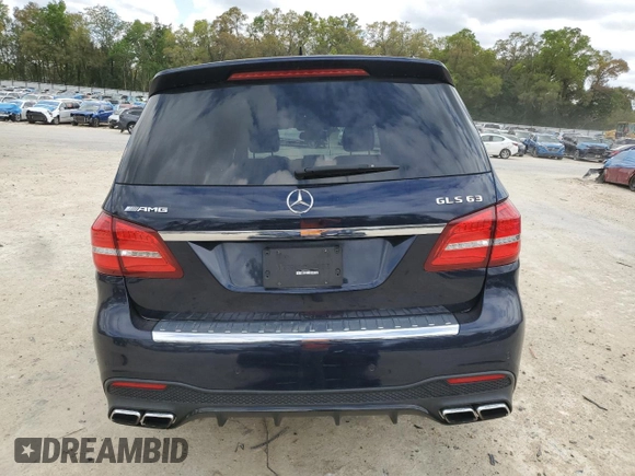 2019 Mercedes-Benz GLS 63 AMG with VIN 4JGDF7FE6KB221892, listed as a Copart auction lot 49637525 with 69,852 mi miles and Salvage title. Bid and sale history available at DreamBid. Image 6.