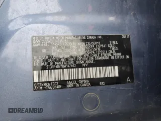 2011 Toyota RAV4 Sport with VIN 2T3RF4DV1BW147462, listed as a Copart auction lot 50575865 with 113,721 mi miles and Salvage Title. Bid and sale history available at carsss.com. Image 15.