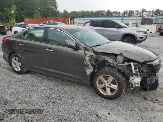2015 Kia Optima LX with VIN 5XXGM4A70FG361516, listed as a Copart auction lot 58565875 with 108,041 mi miles and Salvage title. Bid and sale history available at DreamBid. Image 4.