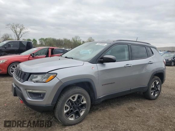 2017 Jeep Compass Trailhawk с VIN 3C4NJDDB6HT689305, выставлен на аукционе Copart как лот 54889585 с пробегом 43 686 миль миль и Списание • Salvage title. История ставок и продаж доступна на DreamBid. Изображение 1.