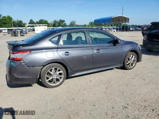 2014 Nissan Sentra SV with VIN 3N1AB7AP7EL633496, listed as a Copart auction lot 55571494 with 105,519 mi miles and Salvage Title. Bid and sale history available at carsss.com. Image 3.