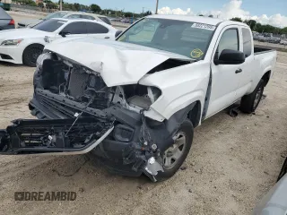 2023 Toyota Tacoma SR z VIN 3TYRX5GN7PT086579, wystawiony jako Copart lot #58221205 z przebiegiem 38 990 mil mil oraz Nie do naprawy • Non repairable. Historia ofert i sprzedaży dostępna na DreamBid. Obrazek 1.