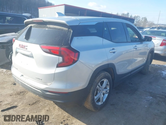 2020 GMC Terrain SLE with VIN 3GKALTEVXLL103634, listed as a IAAI auction lot 41587313 with 96,238 mi miles. Bid and sale history available at carsss.com. Image 4.