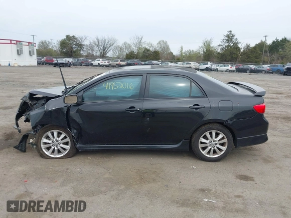 2009 Toyota Corolla with VIN 2T1BU40E89C157455, listed as a IAAI auction lot 41952016 with 211,792 mi miles. Bid and sale history available at carsss.com. Image 14.