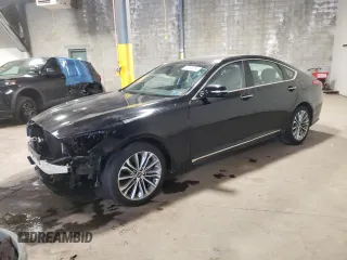 2017 Genesis G80 3.8L with VIN KMHGN4JE1HU199075, listed as a Copart auction lot 72238284 with 41,891 mi miles and Salvage Title. Bid and sale history available at carsss.com. Image 1.