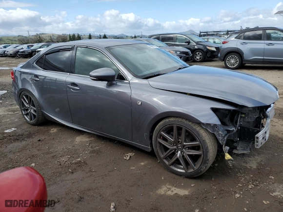 2015 Lexus IS 250 with VIN JTHBF1D28F5077847, listed as a Copart auction lot 45651795 with 107,812 mi miles and Salvage Title. Bid and sale history available at carsss.com. Image 4.