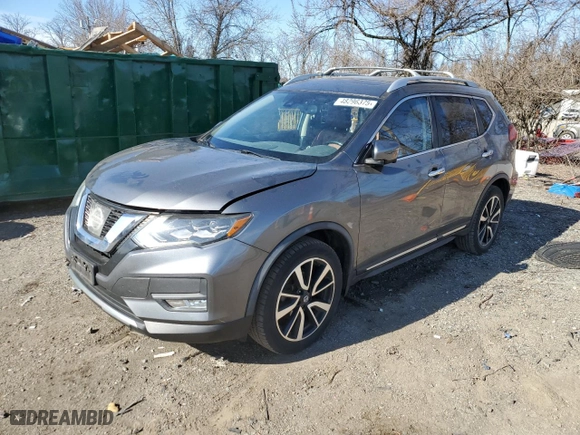 2017 Nissan Rogue SL with VIN JN8AT2MV0HW270422, listed as a Copart auction lot 48296375 with 103,883 mi miles and Salvage Title. Bid and sale history available at carsss.com. Image 1.