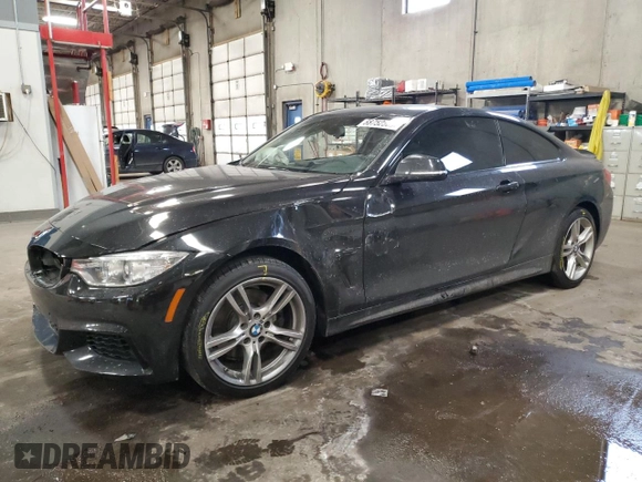 2015 BMW 4 Series 428i xDrive z VIN WBA3N9C56FK246152, wystawiony jako Copart lot #88752565 z przebiegiem 56 233 mil mil oraz Szkoda całkowita • Salvage title. Historia ofert i sprzedaży dostępna na DreamBid. Obrazek 1.