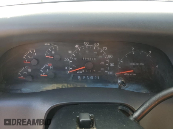 2001 Ford F-350 XL with VIN 1FTWW32F81ED76171, listed as a Copart auction lot 85030524 with 294,338 mi miles and Salvage title. Bid and sale history available at DreamBid. Image 9.