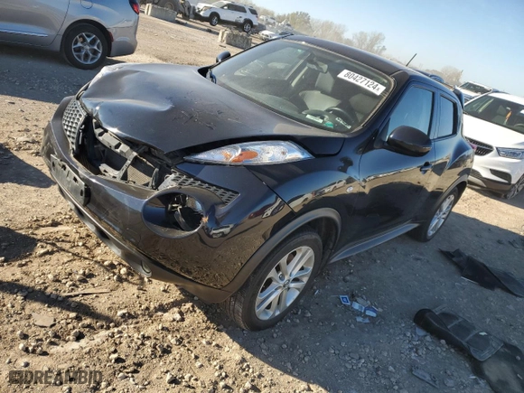 2014 Nissan Juke SL with VIN JN8AF5MV9ET362702, listed as a Copart auction lot 80427124 with 78,303 mi miles and Salvage Title. Bid and sale history available at carsss.com. Image 1.