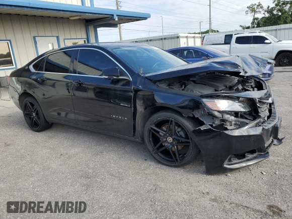 2017 Chevrolet Impala LT with VIN 2G1105S3XH9162804, listed as a Copart auction lot 50831155 with 142,779 mi miles and Salvage Title. Bid and sale history available at DreamBid. Image 4.