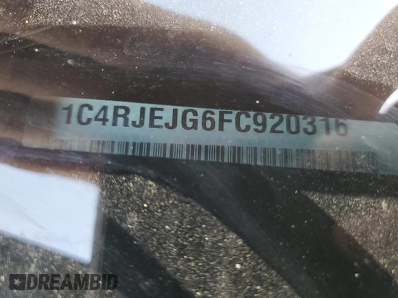 2015 Jeep Grand Cherokee Summit with VIN 1C4RJEJG6FC920316, listed as a Copart auction lot 49051945 with 120,429 mi miles and Salvage title. Bid and sale history available at DreamBid. Image 15.