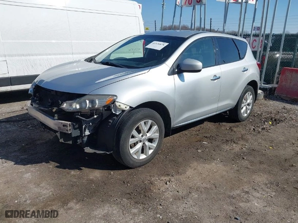 2014 Nissan Murano S with VIN JN8AZ1MW9EW514887, listed as a IAAI auction lot 41530878 with 121,741 mi miles. Bid and sale history available at carsss.com. Image 2.