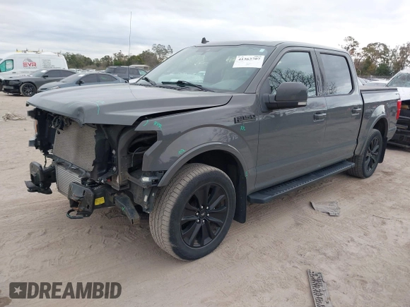 2020 Ford F-150 XL with VIN 1FTEW1EP1LFA66624, listed as a IAAI auction lot 41363707 with 58,135 mi miles and . Bid and sale history available at DreamBid. Image 2.