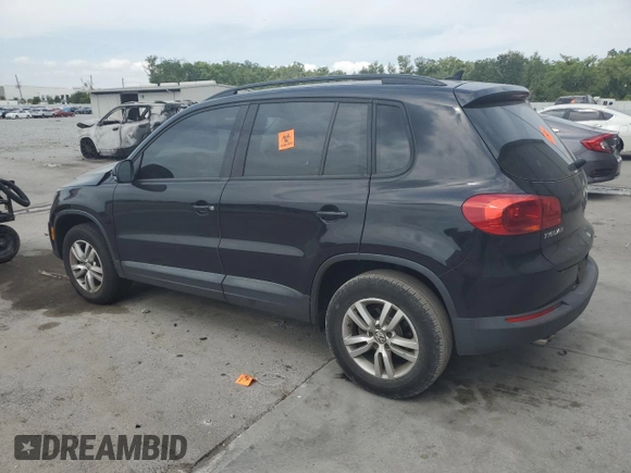 2017 Volkswagen Tiguan S with VIN WVGAV7AX8HK038419, listed as a Copart auction lot 53776155 with 72,006 mi miles and Salvage Title. Bid and sale history available at DreamBid. Image 2.