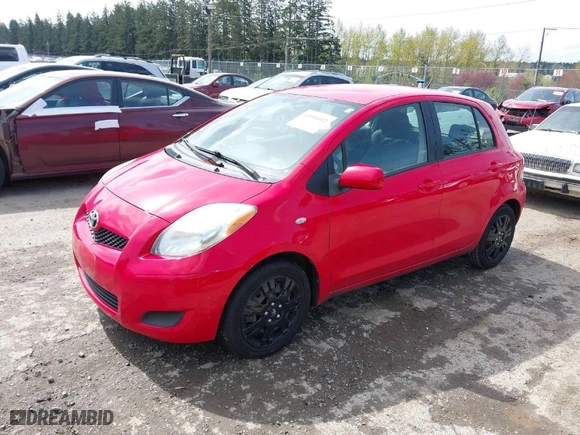 2010 Toyota Yaris with VIN JTDKT4K34A5298426, listed as a IAAI auction lot 42008402 with 105,580 mi miles. Bid and sale history available at carsss.com. Image 2.