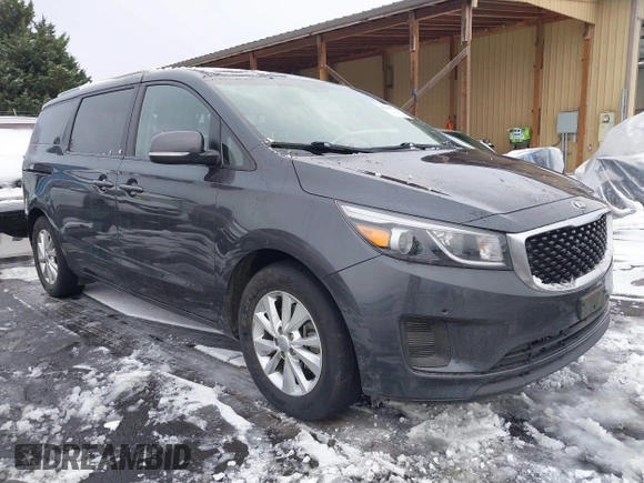 2016 Kia Sedona LX with VIN KNDMB5C19G6210620, listed as a IAAI auction lot 41485717 with 153,783 mi miles and . Bid and sale history available at DreamBid. Image 1.