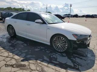 2016 Audi A6 Prestige with VIN WAUHGAFC5GN102023, listed as a Copart auction lot 57486715 with 122,807 mi miles and Salvage title. Bid and sale history available at DreamBid. Image 4.