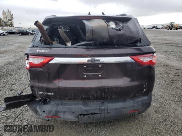 2020 Chevrolet Traverse LT Cloth with VIN 1GNERGKW1LJ288915, listed as a Copart auction lot 45138695 with 87,447 mi miles and Salvage Title. Bid and sale history available at carsss.com. Image 6.