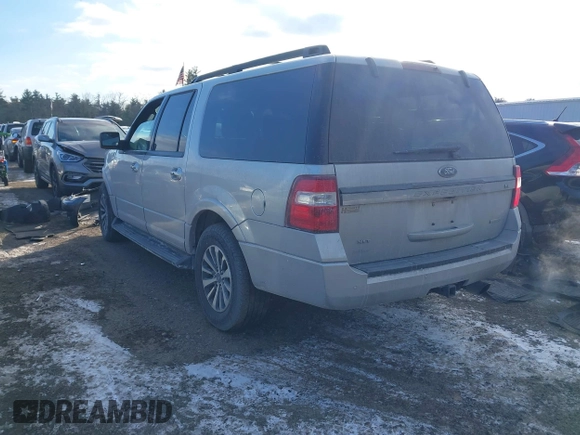 2015 Ford Expedition Max XLT z VIN 1FMJK1JT0FEF44003, wystawiony jako IAAI lot #41343360 z przebiegiem 155 586 mil mil oraz . Historia ofert i sprzedaży dostępna na DreamBid. Obrazek 3.