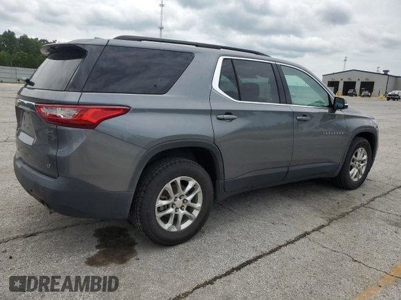 2020 Chevrolet Traverse LT Cloth with VIN 1GNEVGKW7LJ138528, listed as a Copart auction lot 60465095 with 84,996 mi miles and Clean title. Bid and sale history available at DreamBid. Image 3.