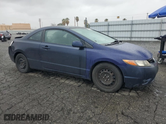 2007 Honda Civic Cpe LX with VIN 2HGFG12697H542198, listed as a Copart auction lot 49323055 with 203,036 mi miles and Salvage Title. Bid and sale history available at carsss.com. Image 4.
