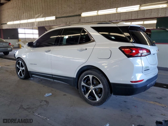 2022 Chevrolet Equinox Premier with VIN 2GNAXNEV6N6125317, listed as a Copart auction lot 87197504 with 38,526 mi miles and Salvage Title. Bid and sale history available at carsss.com. Image 2.