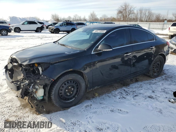 2013 Buick Regal with VIN 2G4GR5ER0D9121580, listed as a Copart auction lot 46574995 with 159,907 mi miles and Salvage Title. Bid and sale history available at carsss.com. Image 1.