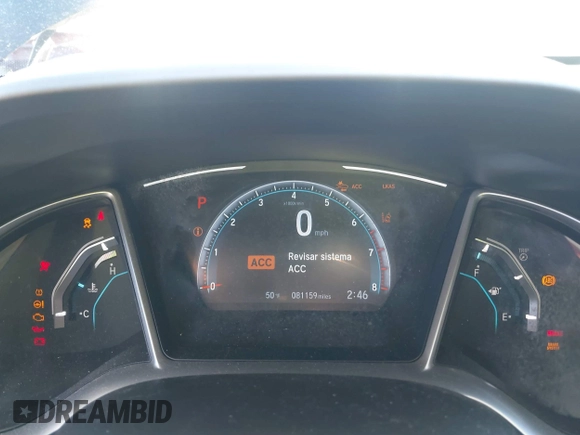 2019 Honda Civic Sedan EX with VIN JHMFC1F31KX007184, listed as a IAAI auction lot 41466241 with 81,159 mi miles. Bid and sale history available at carsss.com. Image 7.