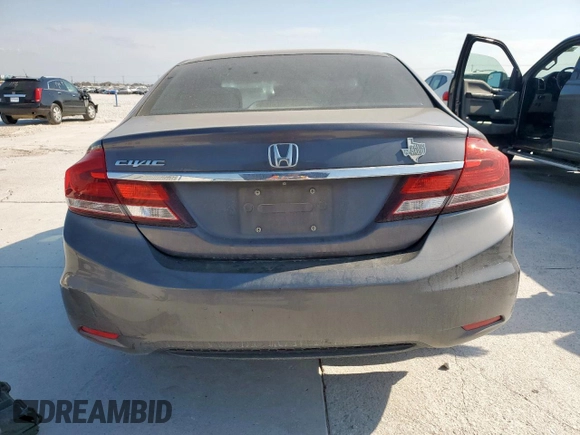 2014 Honda Civic Sedan LX with VIN 19XFB2F59EE057461, listed as a Copart auction lot 53430745 with 163,586 mi miles and Salvage Title. Bid and sale history available at carsss.com. Image 6.