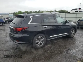 2020 Infiniti QX60 Pure with VIN 5N1DL0MM8LC517826, listed as a Copart auction lot 56527385 with 83,767 mi miles and Salvage title. Bid and sale history available at DreamBid. Image 3.