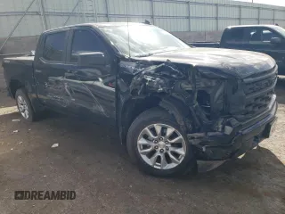 2023 Chevrolet Silverado 1500 Custom with VIN 3GCPDBEK1PG151508, listed as a Copart auction lot 43275795 with Not Provided miles and Salvage Title. Bid and sale history available at DreamBid. Image 4.