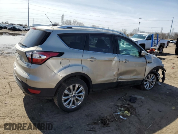 2017 Ford Escape Titanium with VIN 1FMCU9JD0HUD39896, listed as a Copart auction lot 51850205 with 64,722 mi miles and Clean Title. Bid and sale history available at carsss.com. Image 3.
