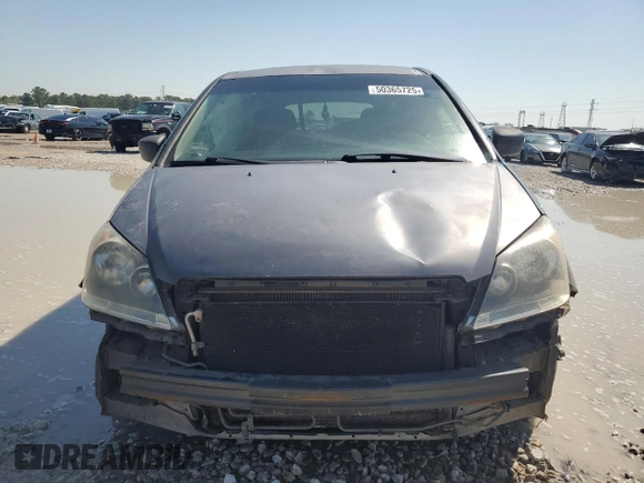 2005 Honda Odyssey EX with VIN 5FNRL38455B020843, listed as a Copart auction lot 50365725 with 235,321 mi miles and Salvage Title. Bid and sale history available at carsss.com. Image 5.