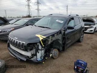 2019 Jeep Cherokee Limited with VIN 1C4PJLDN6KD243682, listed as a Copart auction lot 43022655 with 34,435 mi miles and Salvage title. Bid and sale history available at DreamBid. Image 1.