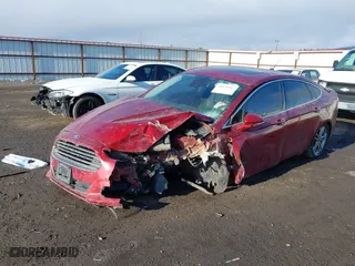 2015 Ford Fusion Titanium Hybrid with VIN 3FA6P0RU2FR199207, listed as a IAAI auction lot 41331947 with 1 mi miles. Bid and sale history available at carsss.com. Image 17.