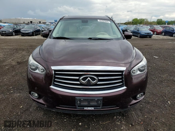 2014 Infiniti QX60 with VIN 5N1AL0MM8EC501163, listed as a Copart auction lot 55392845 with 119,097 mi miles and Salvage title. Bid and sale history available at DreamBid. Image 5.