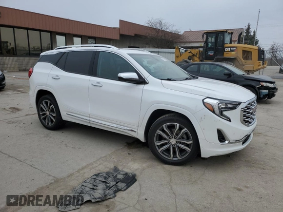 2019 GMC Terrain Denali with VIN 3GKALXEX1KL137663, listed as a Copart auction lot 52189135 with 98,477 mi miles and Salvage title. Bid and sale history available at DreamBid. Image 4.