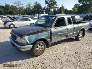 1995 Ford Ranger Splash with VIN 1FTCR14XXSPB20303, listed as a Copart auction lot 74606364 with 166,985 mi miles and Salvage Title. Bid and sale history available at carsss.com. Image 1.