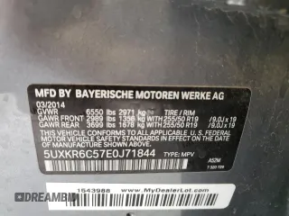 2014 BMW X5 xDrive50i z VIN 5UXKR6C57E0J71844, wystawiony jako Copart lot #54399675 z przebiegiem 79 898 mil mil oraz Szkoda całkowita • Salvage title. Historia ofert i sprzedaży dostępna na DreamBid. Obrazek 13.