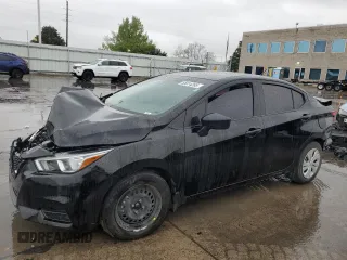 2021 Nissan Versa S with VIN 3N1CN8DV1ML858060, listed as a Copart auction lot 55814265 with 112,641 mi miles and Salvage title. Bid and sale history available at DreamBid. Image 1.