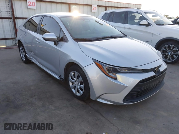 2024 Toyota Corolla LE with VIN 5YFB4MDE7RP096805, listed as a IAAI auction lot 41829751 with 28,650 mi miles. Bid and sale history available at carsss.com. Image 1.