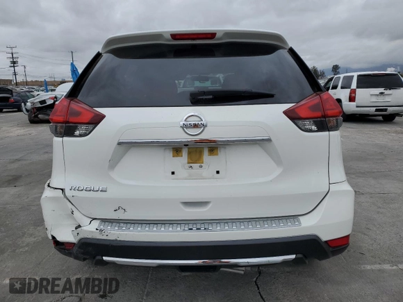 2017 Nissan Rogue S with VIN JN8AT2MT3HW143226, listed as a Copart auction lot 53018755 with 90,434 mi miles and Salvage Title. Bid and sale history available at carsss.com. Image 6.