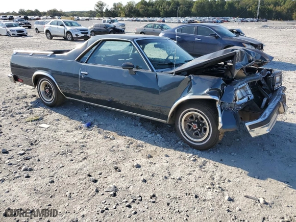 1985 Chevrolet El Camino with VIN 3GCCW80H2FS905566, listed as a Copart auction lot 75897944 with 81,485 mi miles and Salvage Title. Bid and sale history available at carsss.com. Image 4.
