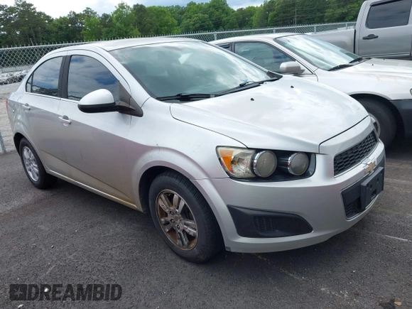 2012 Chevrolet Sonic LT with VIN 1G1JC5SH1C4180400, listed as a IAAI auction lot 42256431 with 188,681 mi miles and . Bid and sale history available at DreamBid. Image 1.