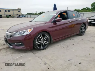 2016 Honda Accord Sport with VIN 1HGCR2F5XGA212248, listed as a Copart auction lot 58047435 with Not provided miles and Salvage title. Bid and sale history available at DreamBid. Image 1.