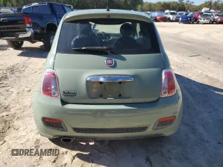 2015 FIAT 500 Sport with VIN 3C3CFFBR1FT707439, listed as a Copart auction lot 49444145 with 65,842 mi miles and Salvage Title. Bid and sale history available at carsss.com. Image 6.
