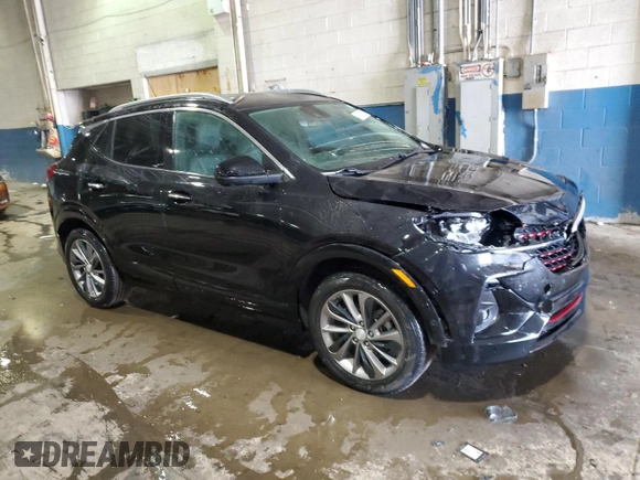 2021 Buick Encore GX Essence with VIN KL4MMFSL0MB089668, listed as a Copart auction lot 44696765 with 47,859 mi miles and Salvage title. Bid and sale history available at DreamBid. Image 4.
