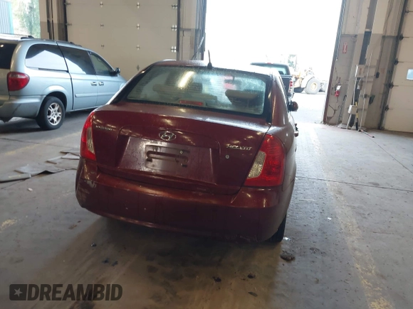 2007 Hyundai Accent GLS with VIN KMHCN46C27U111106, listed as a IAAI auction lot 41383317 with 147,882 mi miles. Bid and sale history available at carsss.com. Image 17.