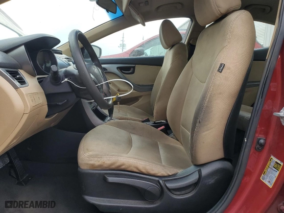 2013 Hyundai Elantra GLS PZEV with VIN 5NPDH4AE5DH316031, listed as a Copart auction lot 53078315 with 197,562 mi miles and Non Repairable. Bid and sale history available at carsss.com. Image 7.